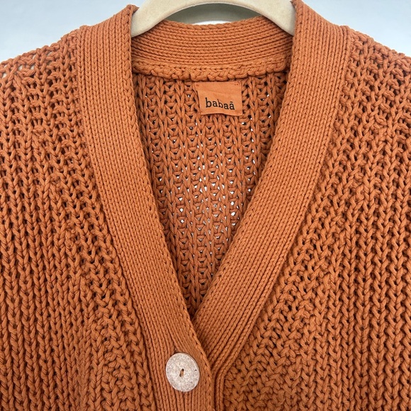 Babaà Cardigan no18 in terracotta. - Picture 2 of 3